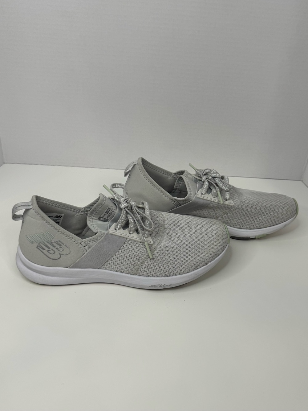 New Balance Women’s Light Gray Slip-On Athletic Sneakers
